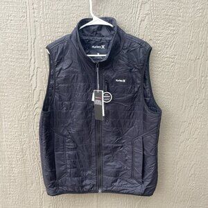 NEW Hurley Men's M‎ Thermal Wall Truckee Packable Lightweight Vest Jacket NWT
